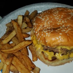 Yummy burger and AMAZING fries. Yummy burger and AMAZING fries.