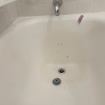 Tuff Tub Refinishing - Before photo - Construction crews washed brushes in our tub. Arlan's team was called out to save the day - Refinishing Services Near Me - Tustin, California Tuff Tub Refinishing - Before photo - Construction crews washed brushes in our tub. Arlan's team was called out to save the day - Refinishing Services Near Me - Tustin, California