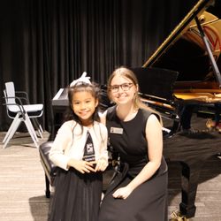 Musical Arts Center of San Antonio - MACSA teacher Ms. Barton with student award winner.