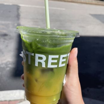 Blank Street - Mango Passionfruit Matcha - Coffee & Tea Near Me - Boston, Massachusetts
