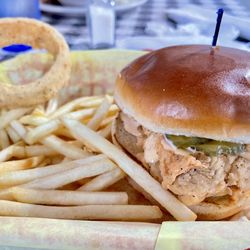 Hiway 77 Cafe - 77 Chicken  Sandwich with french fries