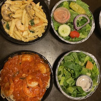 Amicci's - Amicci 's House Salad, Caesar Salad, Shrimp Fra Diavolo, and Penne La Rosa - Italian Near Me - Baltimore, Maryland