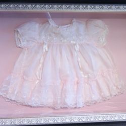 Frameworks - Shadowbox of young girls dress.