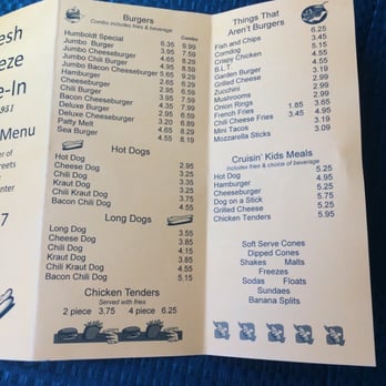 Fresh Freeze Drive-In - Menu - Burgers Near Me - Eureka, California Fresh Freeze Drive-In - Menu - Burgers Near Me - Eureka, California