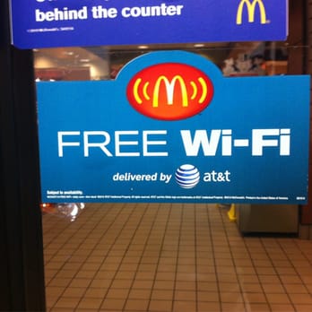McDonald's - a free wifi sign in a restaurant - Burgers Near Me - Westmont, New Jersey McDonald's - a free wifi sign in a restaurant - Burgers Near Me - Westmont, New Jersey
