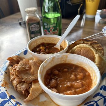 Bristol Gardens & Grill - What's in this photo? Heaven. On a plate. Sliced pork. Brunswick Stew. BBQ Beans. - Barbeque Near Me - Bristol, Virginia Bristol Gardens & Grill - What's in this photo? Heaven. On a plate. Sliced pork. Brunswick Stew. BBQ Beans. - Barbeque Near Me - Bristol, Virginia