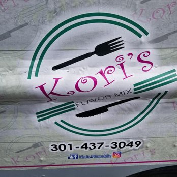 Kori's Flavor Mix - a fork and knife on the side of a truck - Food Trucks Near Me Kori's Flavor Mix - a fork and knife on the side of a truck - Food Trucks Near Me