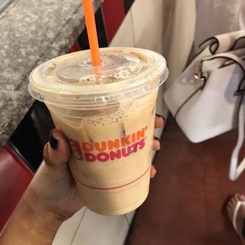 Barstow Station - my iced latte with hazelnut. really not that great - Rest Stops Near Me - Barstow, California