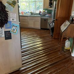 All Dry And Tidy - Water damaged home flooring and under all cabinets. This affects the majority of the house in Alamo CA