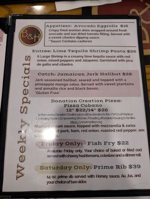 Menu photo 2 Buck & Honey's Monona, WI