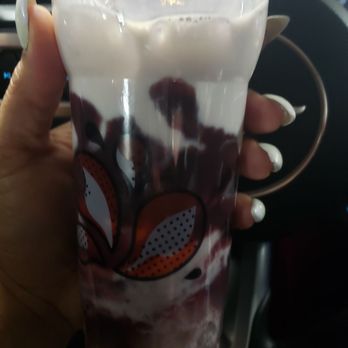 Kung Fu Tea - Purple yam latte. Weird, but not bad. Probably wouldn't get it again though - Bubble Tea Near Me - Silver Spring, Maryland