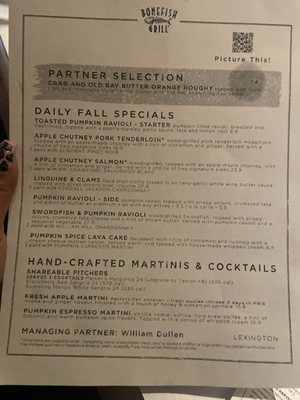 Menu photo 1 Bonefish Grill Lexington, KY