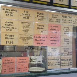 Menu on the wall Menu on the wall