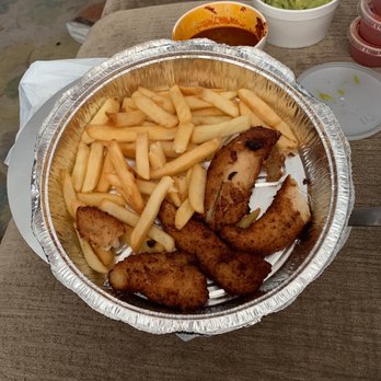 Don Chato - Chicken tenders with fries. Again, unappetizing. Flavorless chicken and fries... - Mexican Near Me - Palmdale, California Don Chato - Chicken tenders with fries. Again, unappetizing. Flavorless chicken and fries... - Mexican Near Me - Palmdale, California