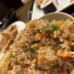 Sushi Sam - Fried rice, tempura seafood, yellowtail roll, chef special roll