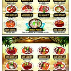 Los Gallos Mexican Restaurant - Pg#8 - Chicken and Carne Asada Plates