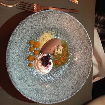 Marktküche - Chocolate, sour cream and sea buckthorn - Swiss Food Near Me - Zürich, ZH