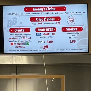 Buddy's Burger - Menu - Burgers Near Me - Austin, Texas Buddy's Burger - Menu - Burgers Near Me - Austin, Texas