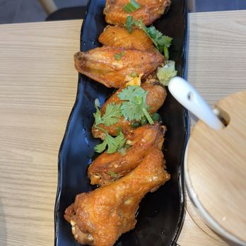 YU Noodles - A3 - Fried Wing w Garlic Hot Sauce.. More spice than Garlic Flavor. - Ramen Near Me - Columbia, South Carolina YU Noodles - A3 - Fried Wing w Garlic Hot Sauce.. More spice than Garlic Flavor. - Ramen Near Me - Columbia, South Carolina