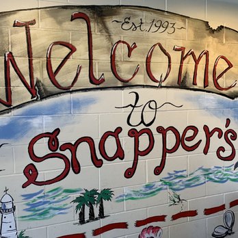 Snapper's Seafood - Pretty welcome mural before you head upstairs! - Seafood Near Me - Biloxi, Mississippi Snapper's Seafood - Pretty welcome mural before you head upstairs! - Seafood Near Me - Biloxi, Mississippi