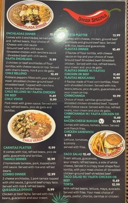 Menu photo 7 Fajitas Grill 2 Tulsa, OK