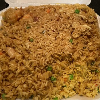 Charming Cafe - Special Fried Rice - Chicken, Roasted Pork and Shrimp!!! Delicious!! - Sushi Bars Near Me - Crosby, Texas