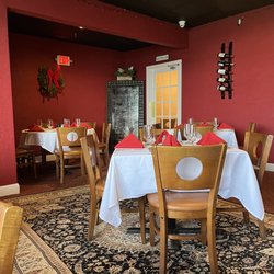 Butcher Bros Steakhouse - Loved the decor of wine bottles and large mirrors in corners.
