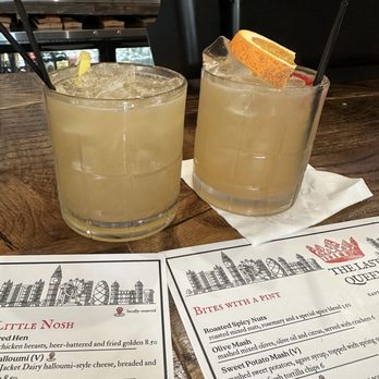 The Last Queen - Adult beverages. Sidecar and whiskey sour. - British Near Me - Enon, Ohio
