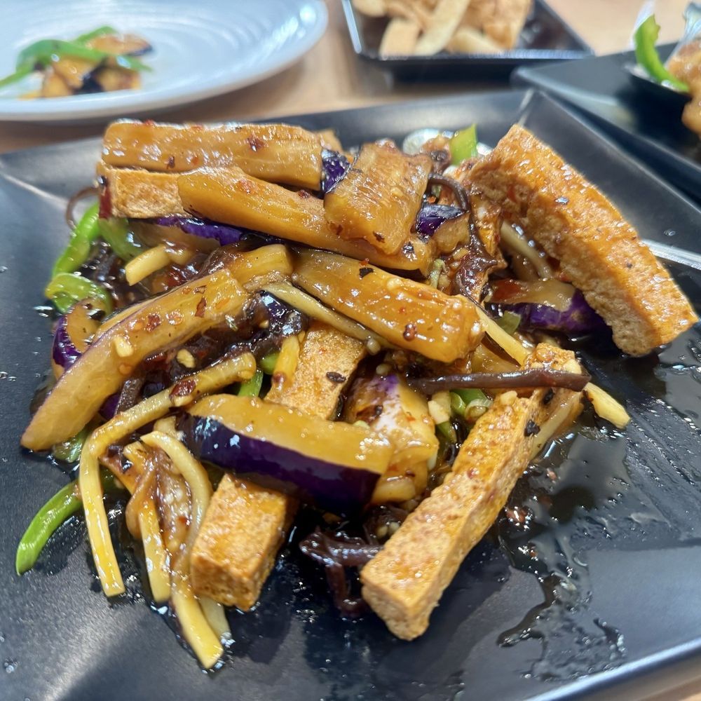 China Dragon - Eggplant Tofu with Szechuan Garlic Sauce - Chinese Near Me - Corona, California