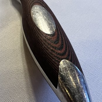 555 East Steakhouse - Beautiful wood handle on the steak knives - Steakhouses Near Me - Long Beach, California