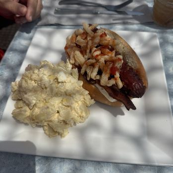 51 Rocky Neck Restaurant - Hot dog potato salad - Seafood Near Me - Gloucester, Massachusetts 51 Rocky Neck Restaurant - Hot dog potato salad - Seafood Near Me - Gloucester, Massachusetts