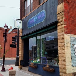 Curiosi-Tea House - Curiosi-Tea House storefront on the corner of Riverfront & Elm