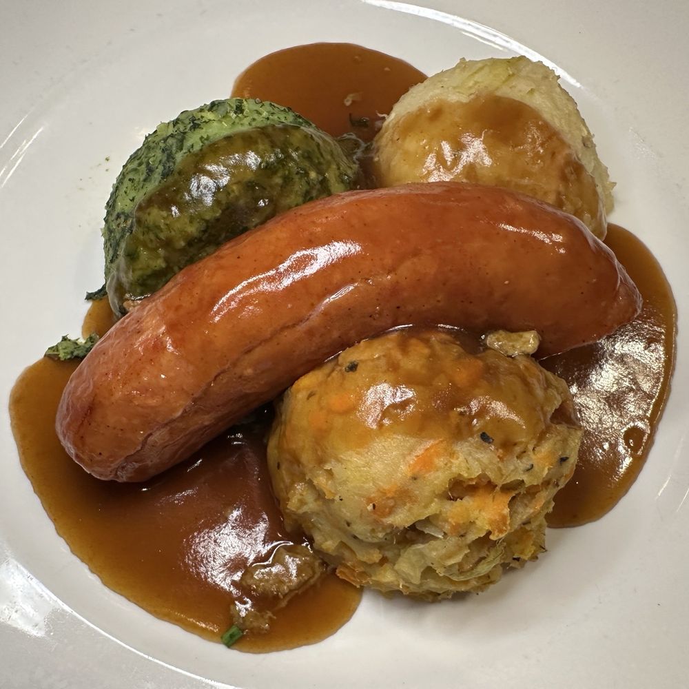 The Pantry - Bloemkoolstamppot served with a Smoked Sausage - Modern European Near Me - Amsterdam, New Hampshire The Pantry - Bloemkoolstamppot served with a Smoked Sausage - Modern European Near Me - Amsterdam, New Hampshire