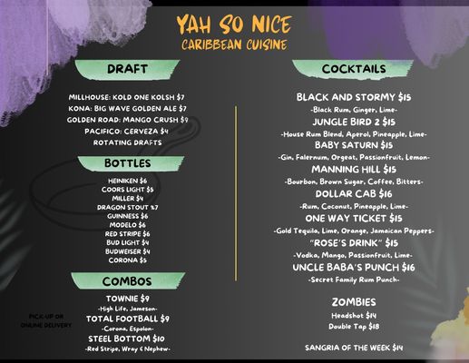 Menu photo 2 Yah So Nice Caribbean Cuisine New Paltz, NY