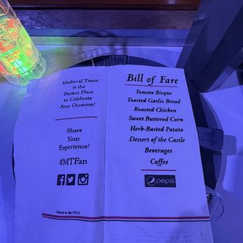 Medieval Times - Today's Feast/Menu - Dinner Theater Near Me - Buena Park, California Medieval Times - Today's Feast/Menu - Dinner Theater Near Me - Buena Park, California