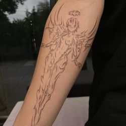 Jamie's Custom Tattoos - Asked for this photo in my tattoo session.