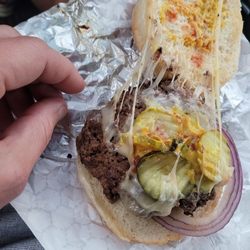 Home Run Burger - Dressed burger. $8.18.