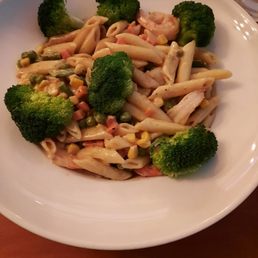 Rasta Pasta with shrimp...so fresh and tasty Rasta Pasta with shrimp...so fresh and tasty
