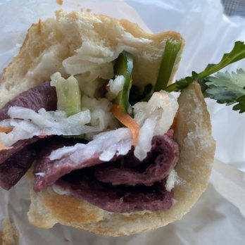 Thien Dang Vegetarian - Vegan Beef Banhmi - great! - Vegan Near Me - Garden Grove, California Thien Dang Vegetarian - Vegan Beef Banhmi - great! - Vegan Near Me - Garden Grove, California