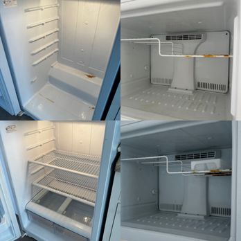 Tiny Cleaners - Before and after refrigerator deep clean - Office Cleaning Near Me