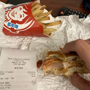 Wendy's - Spicy Chicken Sandwich - Burgers Near Me - Hamburg, Pennsylvania