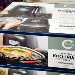Grocery Outlet - In the "clearance section", a stove top smoker from $89.99 to $18.99!!
