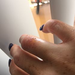 Pretty Nail Salon - They did help very little giving me a ice bag after they noticed I was in tears