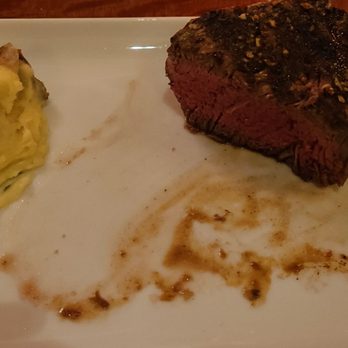 Final Cut Steak & Seafood - Filet cooked medium rare with garlic mashed potatoes. - Steakhouses Near Me - Toledo, Ohio Final Cut Steak & Seafood - Filet cooked medium rare with garlic mashed potatoes. - Steakhouses Near Me - Toledo, Ohio