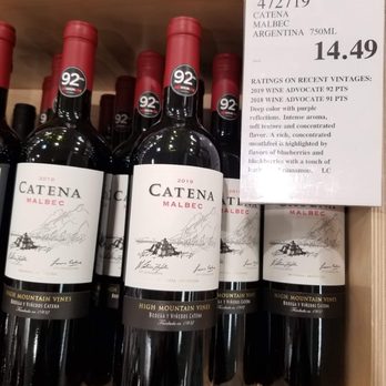 Costco - Costco Sunnyvale - Catena Malbec wine - Wholesale Stores Near Me - Sunnyvale, California Costco - Costco Sunnyvale - Catena Malbec wine - Wholesale Stores Near Me - Sunnyvale, California