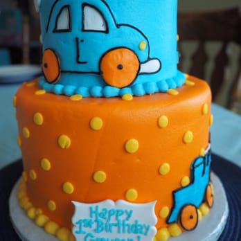 Miss Muff'n - First Birthday Cake - Planes, Trains & Automobiles - Miss Muff'n - Bakeries Near Me - Germantown, Tennessee