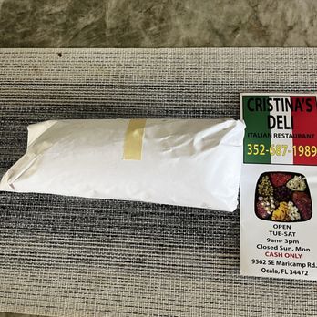 Cristina's Subs & Suds - Nice wrap.  It matters!! - Delis Near Me - Ocala, Florida