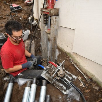 NorCal Foundation Support - David Hernandez installing a foundation pier. - Foundation Repair Near Me - Fairfield, California NorCal Foundation Support - David Hernandez installing a foundation pier. - Foundation Repair Near Me - Fairfield, California
