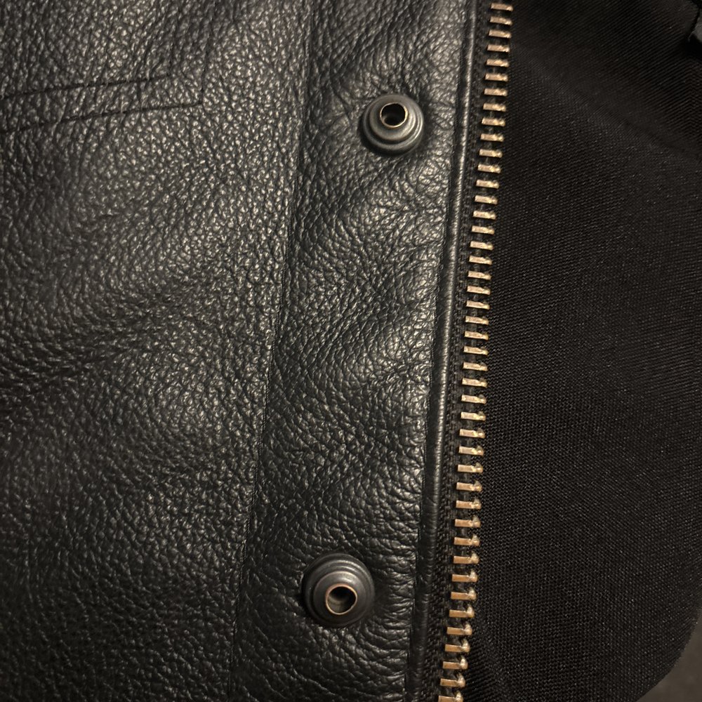 HALB gimmick leather jacket black M