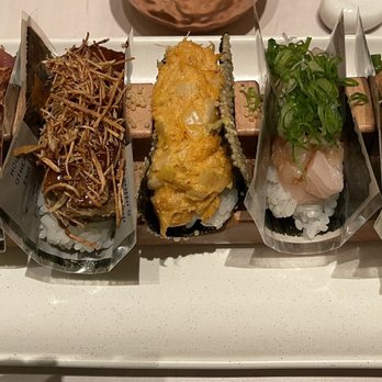 Nami Nori - Tuna Poke, Eggplant, Spicy Crab Dynamite, Yellowtail Scallion, & Spicy Tuna - Sushi Bars Near Me - Montclair, New Jersey Nami Nori - Tuna Poke, Eggplant, Spicy Crab Dynamite, Yellowtail Scallion, & Spicy Tuna - Sushi Bars Near Me - Montclair, New Jersey